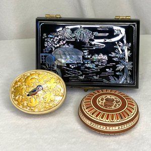 Jewelry / Trinket Boxes for Bird Lovers - Set of 3